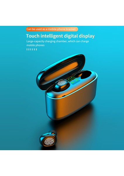 Mr - G5S Bluetooth Gerçek Kablosuz Dokunmatik Kontrollü Güç Bankası Kulaklıkları (Yurt Dışından)