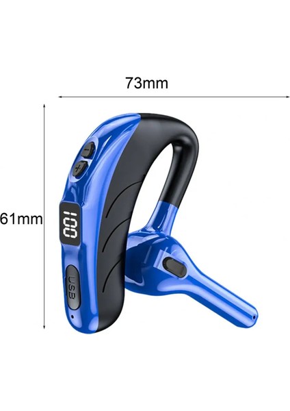 X13 Kablosuz Tek Kulaklı Bluetooth Kulaklıklar Pil Gösterimi Mikrofonlu (Yurt Dışından)