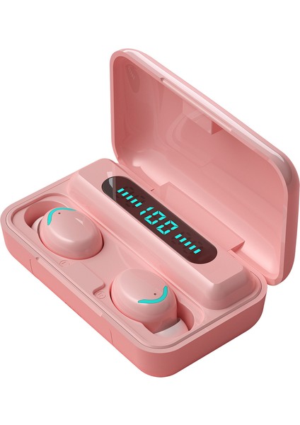 Bt 5.0 Pembe Iç Kulaklık Çift Ana Gürültü Azaltma (Yurt Dışından)