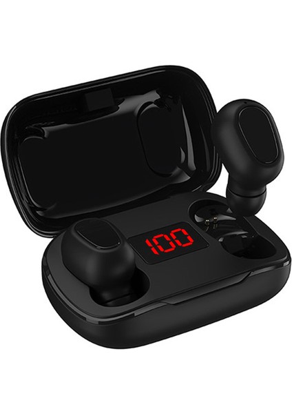 Tws Kulaklıklar Bluetooth 5.0 Gerçek Kablosuz Ter Isırmaz Dijital Göstergeli (Yurt Dışından)