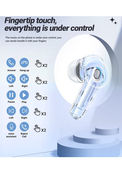 Kablosuz Bluetooth Kulaklık Enc Gürültü Engelleme Kablosuz Şarj (Yurt Dışından)