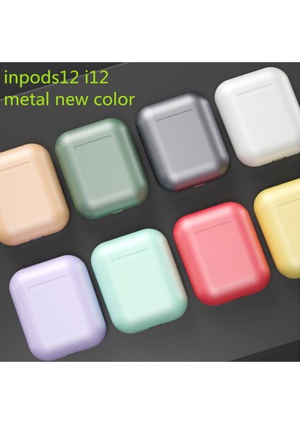Inpods 12 Tws Kulaklıkları Metal Renk Bt5.0 Dokunmatik Kontrol (Yurt Dışından)
