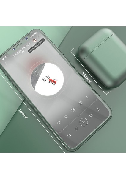 Inpods 12 Tws Kulaklıkları Metal Renk Bt5.0 Dokunmatik Kontrol (Yurt Dışından)