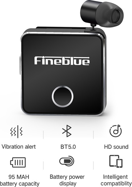 Fineblue F1 Bluetooth 5.0 Kulaklıkları Geri Çekilebilir Kablolu Çoklu Nokta Bağlantılı (Yurt Dışından)
