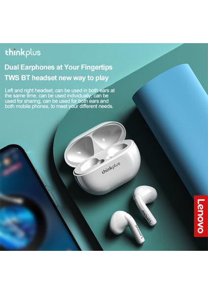 Thinkplus XT93 Kablosuz Kulaklıklar Yüksek Netlikli Ses 20 Saatlik Uzun Enerji Sağlama (Yurt Dışından)
