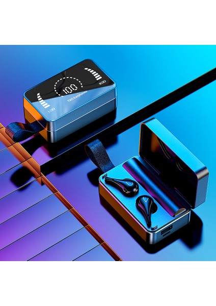 Kablosuz Kulak Içi Kulaklıklar Bt5.0 Çipi LED Ekranlı Siyah (Yurt Dışından)