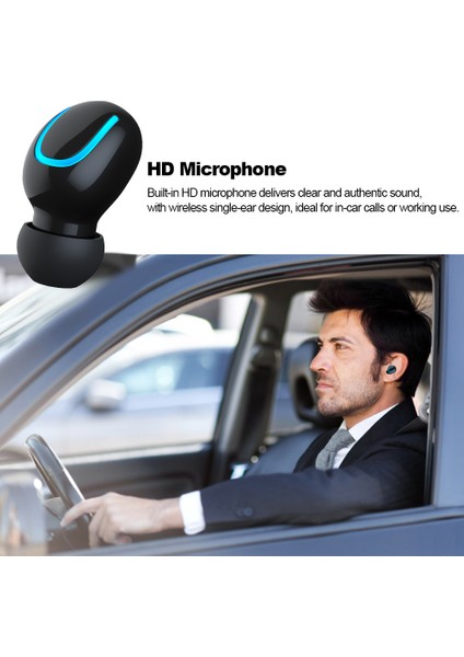 HBQ-Q32 Tek Kulaklık Kablosuz Bluetooth 5.0 Şarj Kutusu Güç Bankası (Yurt Dışından)