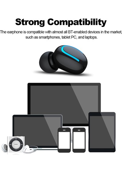 HBQ-Q32 Tek Kulaklık Kablosuz Bluetooth 5.0 Şarj Kutusu Güç Bankası (Yurt Dışından)