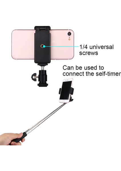 PU214 360 Derece Dikdörtgen Sabit Akıllı Telefon Yuvası Tripod Başlığı (Yurt Dışından)
