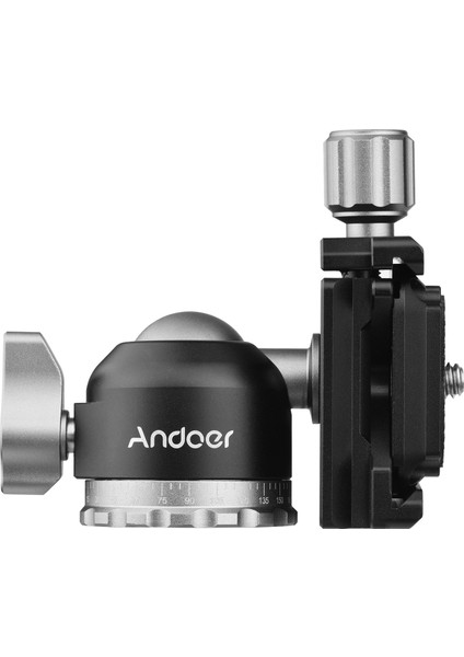 Kompakt Panorama Küre Başlıklı Tripod Montajı Mini Küre Başlıklı 1/4 Inç Vida 5kg Yük Taşıma Kapasitesi (Yurt Dışından)