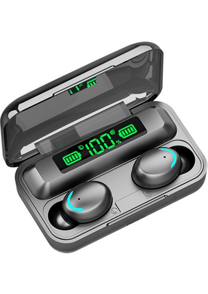 F9-5c Tws Kablosuz Bluetooth Kulaklık Yüksek Güçlü Digital Ekranlı (Yurt Dışından)