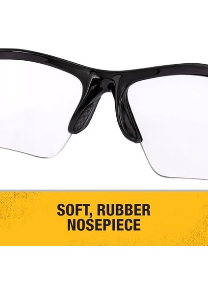 DPG51-1C Radius Clear 10 Base Curve Lens Protective Safety Glasses