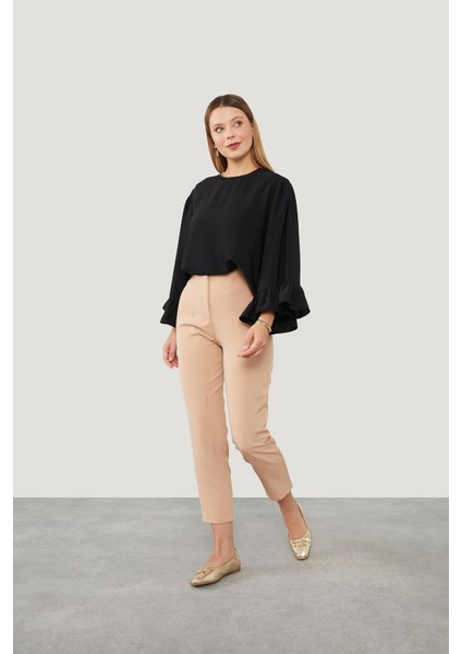 Somon Çift Pliseli Kumaş Havuç Pantolon fiyatları