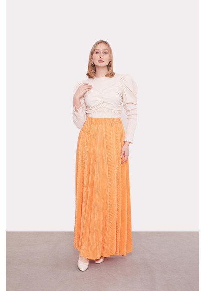 Oranj Pileli Etek