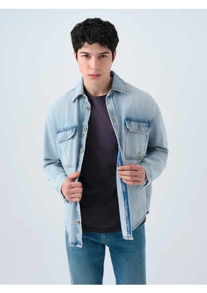 Oversize Erkek Gömlek U.kol