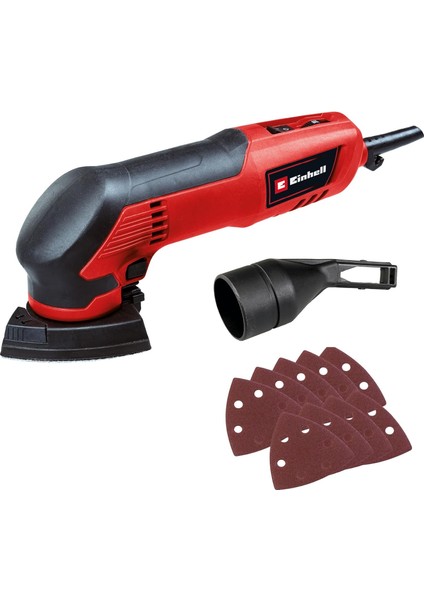 Üçgen Zımpara Tc-Ds 20 E (200 W, 2 mm Salınımlı Devre, 22.000 Rpm'ye Kadar Salınım Hızı, Hız Ayarı, Velcro Yapıştırma, 9 Adet Zımpara Kağıdı Dahil)