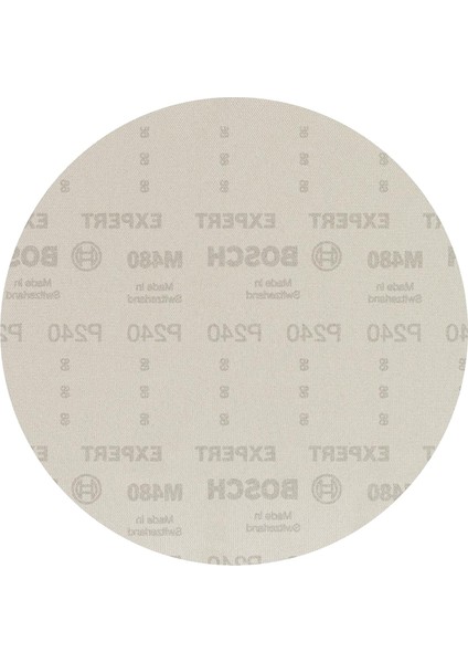 25 x Expert M480 Zımpara Ağı (Alçıpan Duvar Için, Sert Ahşap, Ø 225 Mm, Granülasyon 240, Profesyonel Aksesuar Alçıpan Zımpara Makinesi)