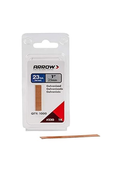 AR23G25 25MM 1000 Adet Profesyonel Başsız Çivi