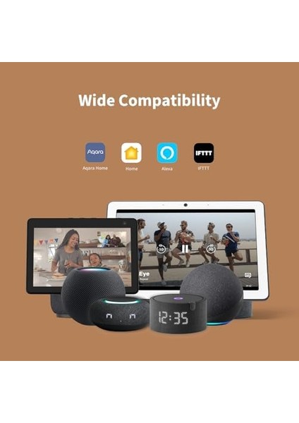 Hareket Sensörü P1, Aqara-Hub Gerekli, 5 Yıl Pil Ömrü, Ayarlanabilir Algılama Süresi Sınırı, Uyarı Sistemi ve Otomasyonlar Için, Homekit, Alexa, Ifttt ile Uyumlu