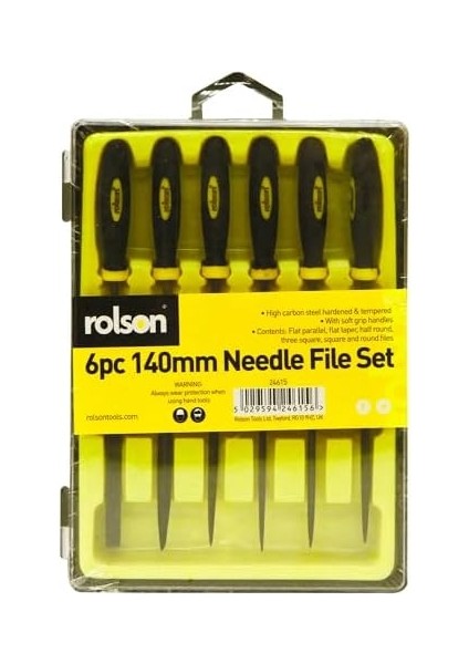 24615 Needle File Set, 140 mm - 6 Pieces