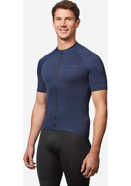 Van Rysel Discover Erkek Kısa Kollu Yol Bisikleti Forması Mavi fiyatları