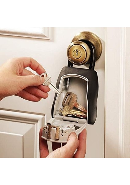 Lock Anahtar Kutusu, Format M, Tutamaklı, 5400EURD, Gri