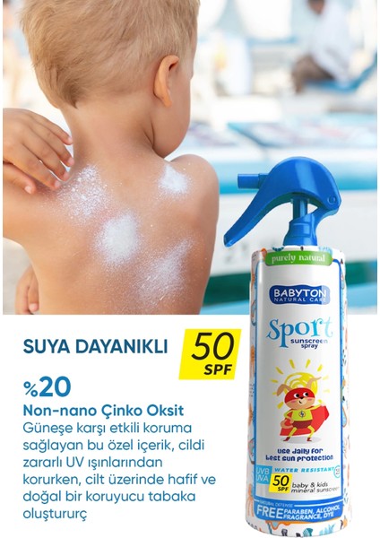 Suya Dayanıklı Güneş Sprey 50 Spf 200 ml