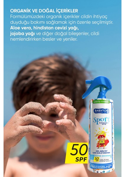 Suya Dayanıklı Güneş Sprey 50 Spf 200 ml