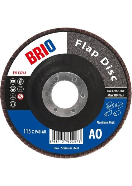 Flap Disk 180XP40 Ao