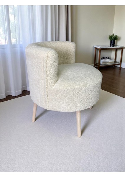 Nova Teddy Kumaş Geniş Oturma Alanlı Berjer, Salon, Yatak Odası, Makyaj Masası, Kahve Köşesi