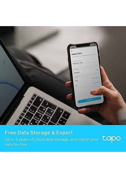Tapo T315, Ücretsiz Veri Depolama, LCD Ekran, Gerçek Zamanlı Bildirimler, Pil Dahildir, Alexa ve Google Home ile Çalışır, Tapo Hub Gereklidir Ayrıca Satılır, Akıllı Sıcaklık ve Nem Monitörü