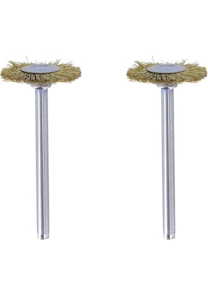 535 Pirinç Fırça, Altın, Bronz ve Bakır Temizleme, 19 Mm, 2'li