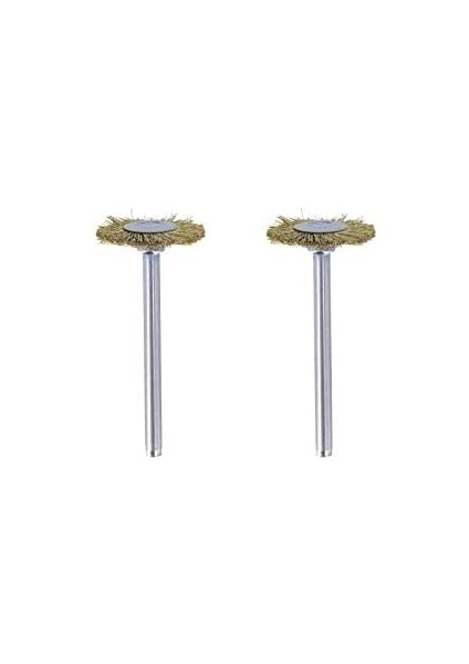 535 Pirinç Fırça, Altın, Bronz ve Bakır Temizleme, 19 Mm, 2'li