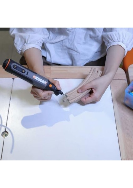 WX106 8 Volt Kalem Tipi Devir Ayarlı Profesyonel Gravür Makinesi, 21 Parça Aksesuar
