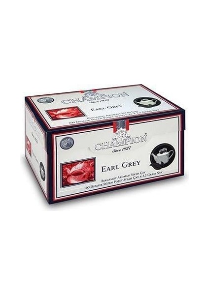 Earl Grey Demlik Poşet 100 Adet (Bergamot - Tomurcuk Çayı)