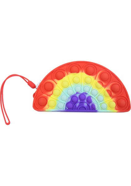 No.11 Stili Kawaii Unicorn Pop Fidget Oyuncak Gökkuşağı Noel Baba Bozuk Para Cüzdanı Çanta Cüzdan Silika Basit Dimple Oyuncak Noel Için Kızlar Için (Yurt Dışından)