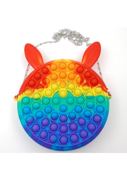 F6-Fx Stili Moda Patlatarak Itin Fırlatma Balon Oyuncakları Gökkuşağı Unicorn Kelebek Kawaldren Cüzdan Messenger Çanta Renkli Basit Dimple Fidget Oyuncaklar (Yurt Dışından)