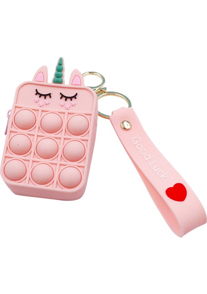 No.5 Tarzı Kawaii Unicorn Pop Fidget Oyuncak Gökkuşağı Noel Baba Bozuk Para Cüzdanı Çanta Cüzdan Silika Basit Dimple Oyuncak Noel Için Kızlar Için (Yurt Dışından)