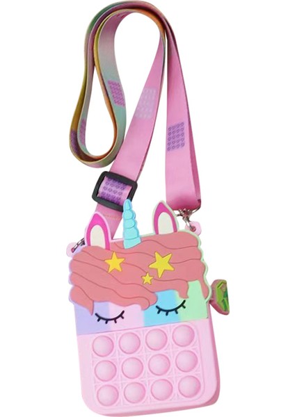No.14 Tarzı Kawaii Unicorn Pop Fidget Oyuncak Gökkuşağı Noel Baba Bozuk Para Cüzdanı Çanta Cüzdan Silika Basit Dimple Oyuncak Noel Için Kızlar Için (Yurt Dışından)
