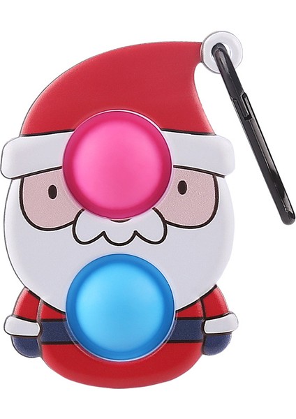 Noel Baba Tarzı Yılbaşı Ağacı Fidget Basit Dimple Sevimli Noel Baba Itme Kabarcık Antistres El Sıkma Yetişkin Çocuk Duyusal Oyuncaklar (Yurt Dışından)
