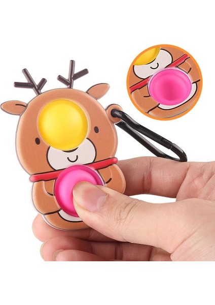 Noel Baba Tarzı Yılbaşı Ağacı Fidget Basit Dimple Sevimli Noel Baba Itme Kabarcık Antistres El Sıkma Yetişkin Çocuk Duyusal Oyuncaklar (Yurt Dışından)