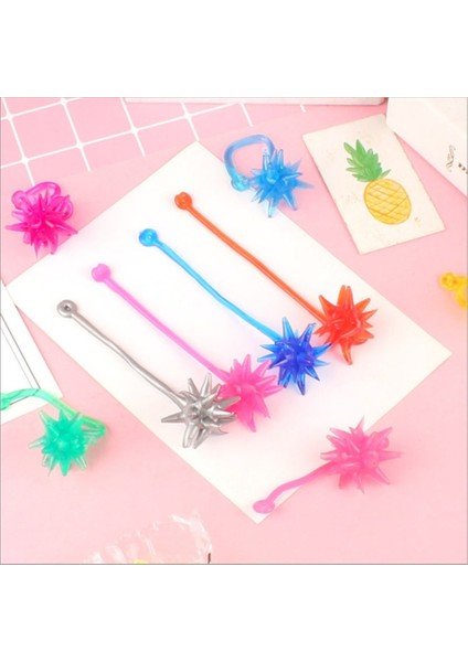 13CM-RASTGELE COLORX10 Stili Komik Yapışkan Meteor Çekiç Tırmanma Hileli Yapışkan El Topu Oyuncak Çocuk Doğum Günü Partisi Hediyelik Eğlenceli Yapışkan El Topu Oyuncak (Yurt Dışından)