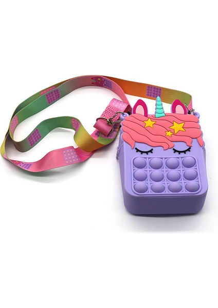 No.5 Tarzı Xxl Boyut Pop It Büyük Fidget Oyuncaklar Arapça Yayılma Unicorn Para Çantası Kadınlar Için Silikon Basit Dimple Ki (Yurt Dışından)