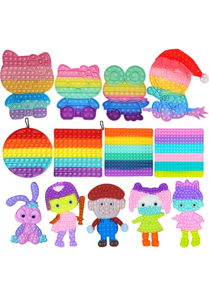 23CM Tarzı Dev Pops Büyük Antistres Itme Kocaman Popet Kabarcık 30CM Dikkat Oyuncakları Popite Büyük Basit Ayarlanabilir Patlatıcı Figet Oyuncağı Çocuklar Popsits Oyunu (Yurt Dışından)