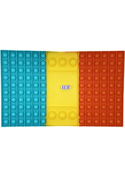 MACARON32X20CM Stili 32 cm Popıt Oyun Fidget Oyuncak Gökkuşağı Satranç Tahtası Itme Balon Popper Fidget Duyusal Oyuncaklar Ebeveyn-Çocuk Zamanı Etkileşimli Oyun Oyuncak (Yurt Dışından)