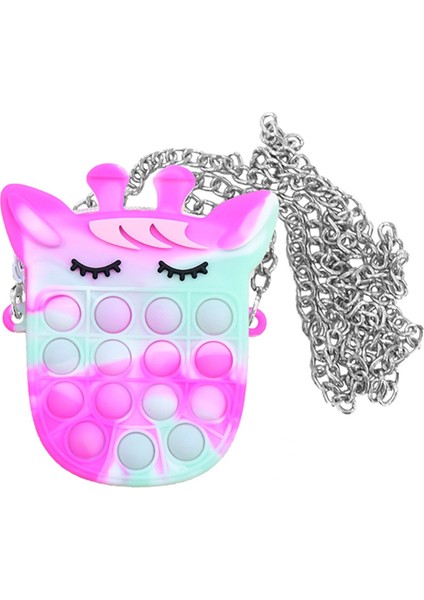R Stili Bir Fidget Oyuncak Pops Its Popper Duyusal Popet Silikon Itme Kabarcık Kırtasiye Saklama Çantası Popte Poppit Bozuk Para Cüzdanı Brinquedos (Yurt Dışından)