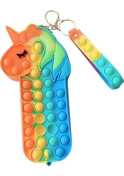 R Stili Bir Fidget Oyuncak Pops Its Popper Duyusal Popet Silikon Itme Kabarcık Kırtasiye Saklama Çantası Popte Poppit Bozuk Para Cüzdanı Brinquedos (Yurt Dışından)