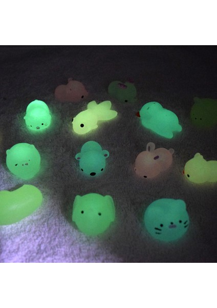 Köpekbalığı Tarzı Sevimli Mini Hayvan Yumuşak Sıkıp Patlatarak Doyurucu Oyuncak - Çocuklar Için Luminous Moongy Squishy Fidget Toys Kawaii Popit Sensör Antistres Şifa Oyuncak (Yurt Dışından)
