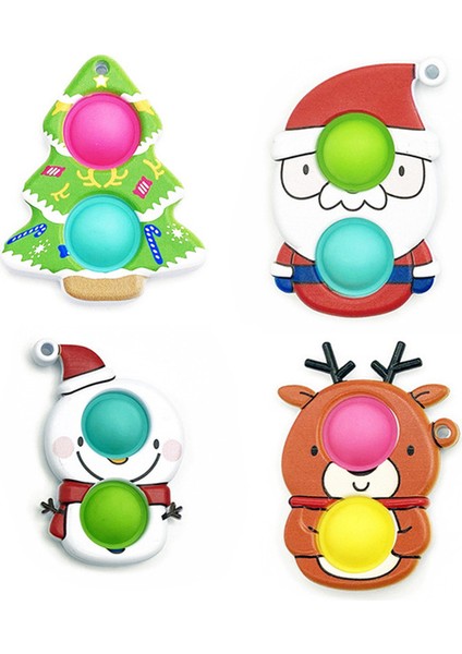 Kalp 04 Tarzı Çocuklar Için Hediye Oyuncaklar Mini Anahtarlık Ayı Geyik Astronotlar Itin Balonunu Fidget Oyuncakları Antistres (Yurt Dışından)