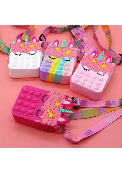 No.33 Tarzı Yeni Popo It Fidget Oyuncaklar Popper Duyusal Popet Silikon Itme Kabarcık Kırtasiye Saklama Çantası Popite Poppit Dekompresyon Madeni Para Cüzdanı - (Yurt Dışından) modelleri